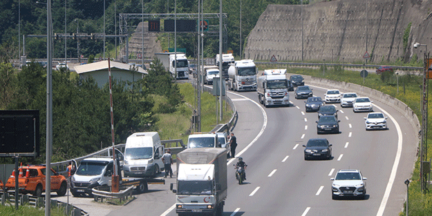 Bolu'da bayram trafiği