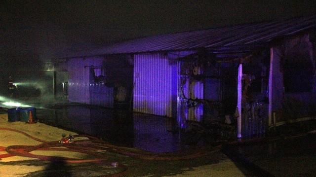 Bolu’da çıkan yangında dükkan kül oldu