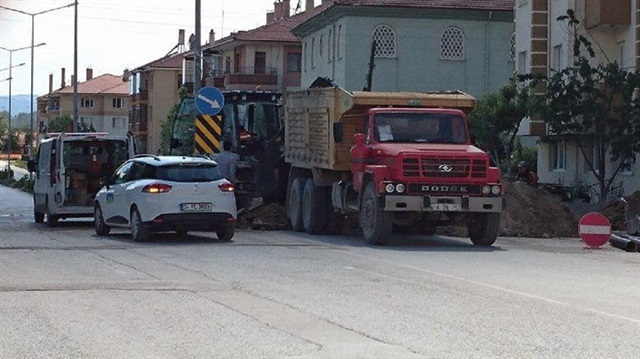 Bolu'da doğalgaz borusu patladı