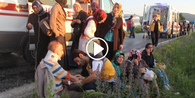 Bolu'da feci kaza! 30 yaralı
