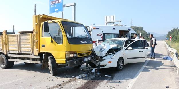 Bolu'da feci kaza: Yaralılar var