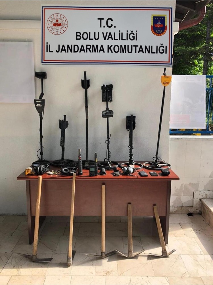 Bolu’da kaçak kazıyla ilgili 6 kişi hakkında yasal işlem başlatıldı 