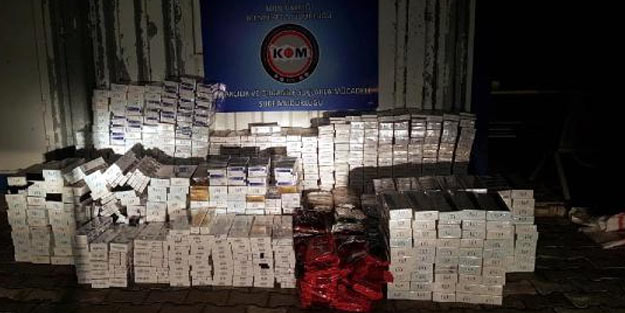 Bolu'da kaçak sigara ve nargile tütünü operasyonu