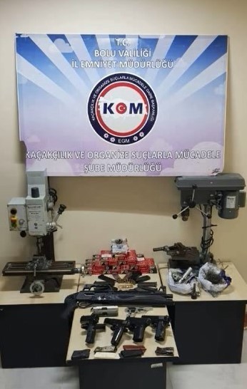 Bolu’da kaçak silah imalathanesine baskın: 1 gözaltı 