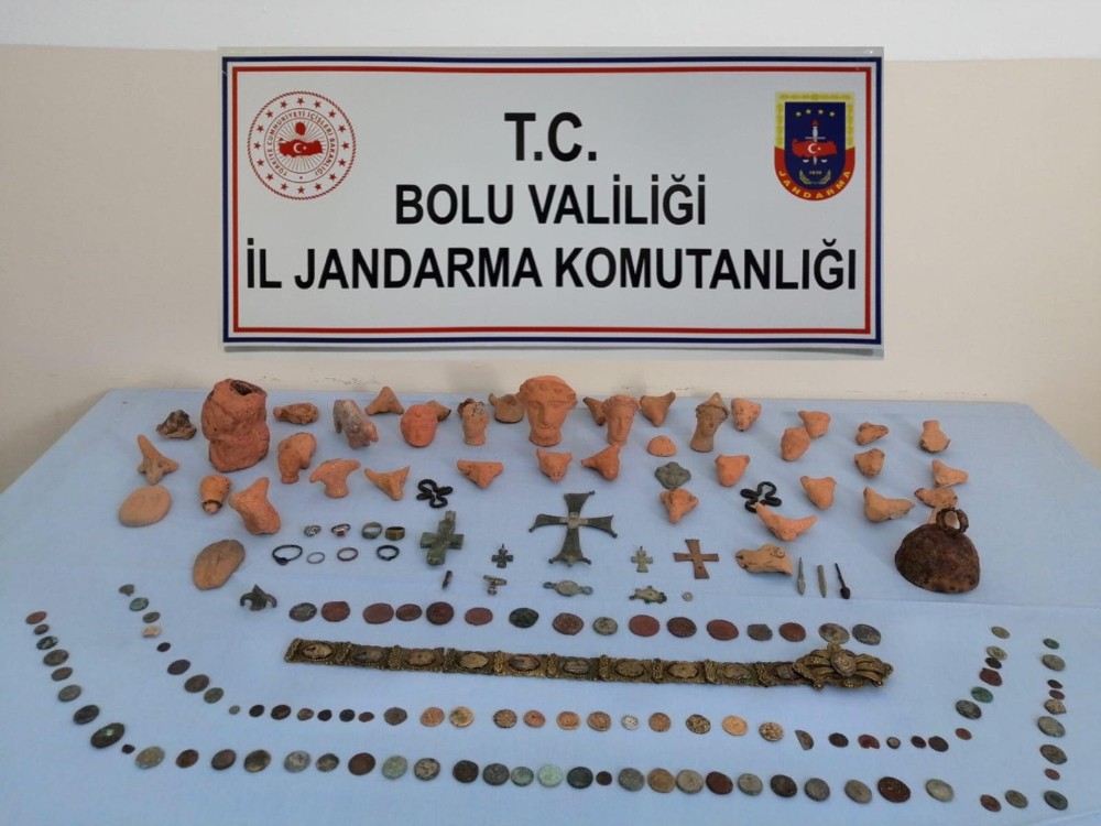 Bolu’da tarihi eser operasyonu: 2 gözaltı 