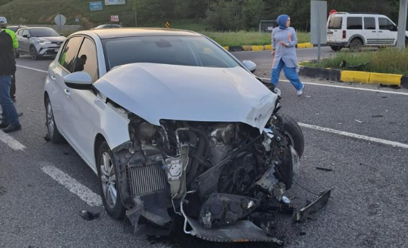 Bolu’da trafik kazası! 2 yaralı