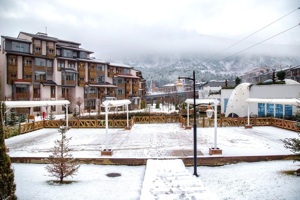 Bolu’nun önemli turizm merkezi beyaza büründü 