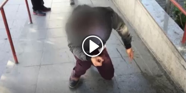 Uyuşturucu içerek kendinden geçen gencin ibretlik görüntüsü!