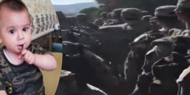 Bordo Bereliler şehit Bedirhan bebeği unutmadı! Tüyleri diken diken eden video