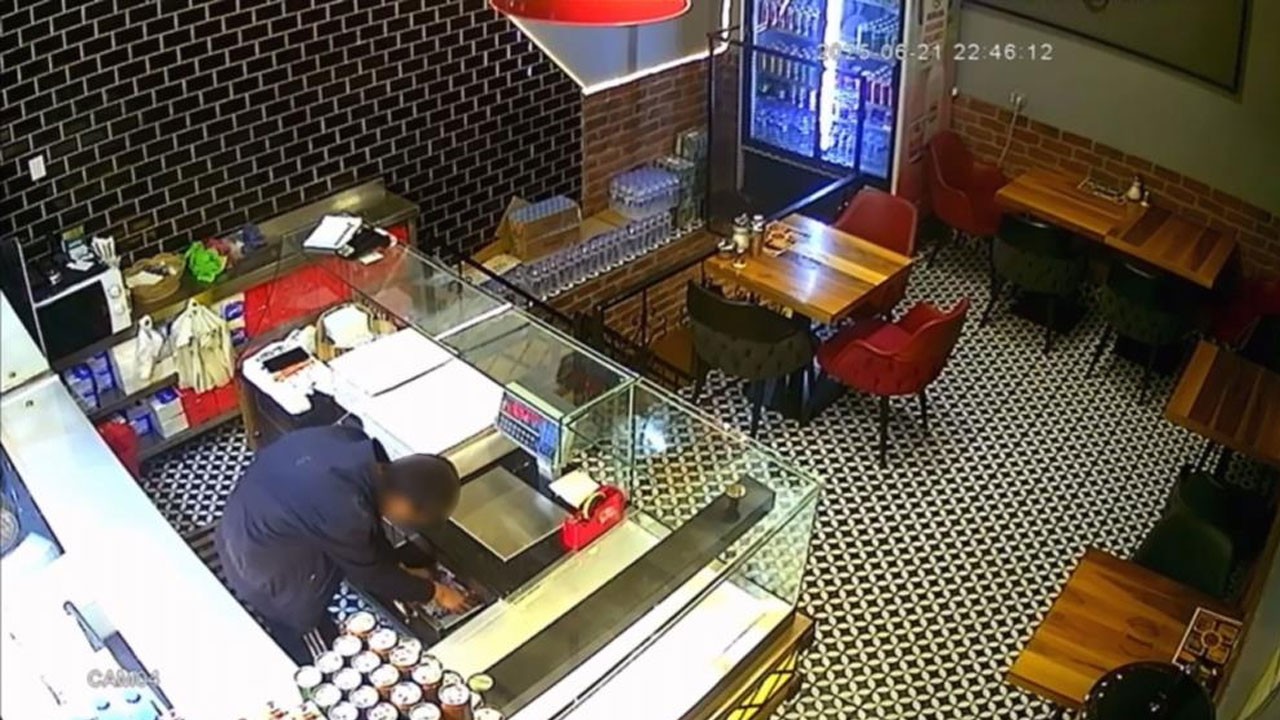 Börekçideki hırsızlık kamerada