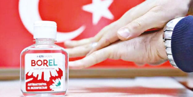 BOREL’e teveccühün belgesi 4 milyon şişe dezenfektan satıldı