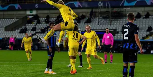 Borussia Dortmund, Club Brugge'u ezdi geçti