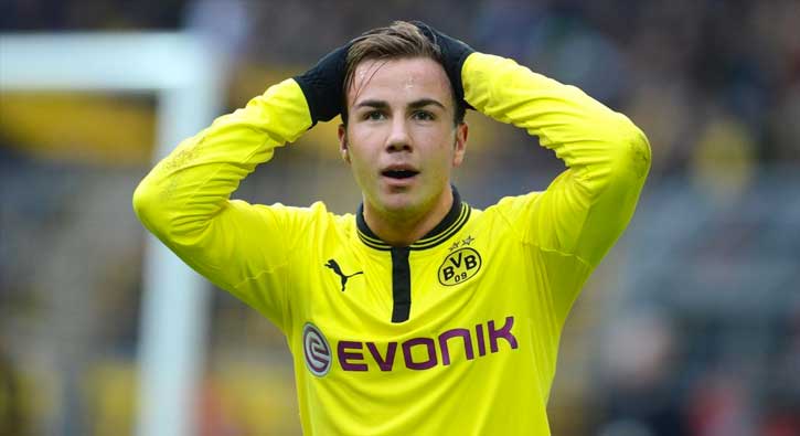 Borussia Dortmund forması giyen Götze sezonu kapattı