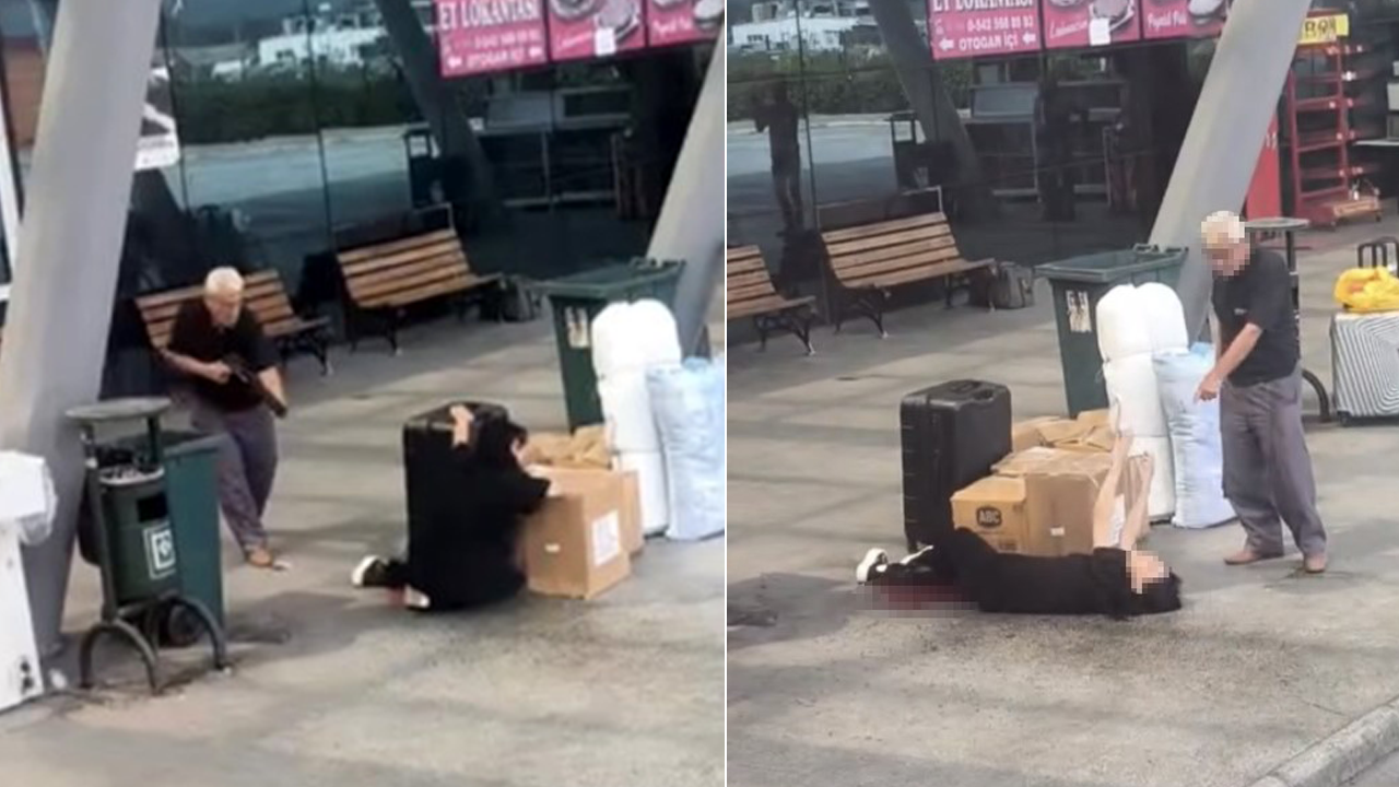 Boşanmak isteyen kızını otogarda vurdu, meydan dayağı çekilerek hastanelik edildi