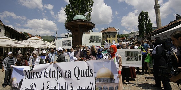 Bosna halkından Filistin’e destek