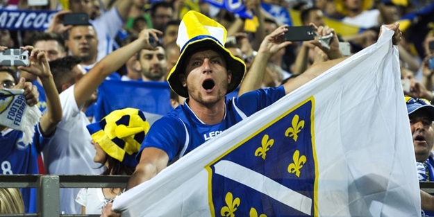 Bosna Hersek, 'Filistin' tezahüratlarıyla İsrail'i devirdi