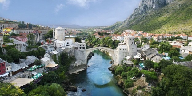 Bosna Hersek'te heyelan