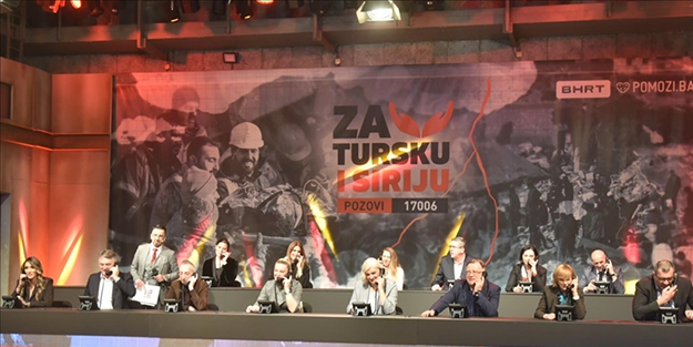 Bosna'da Türkiye için yardım kampanyası