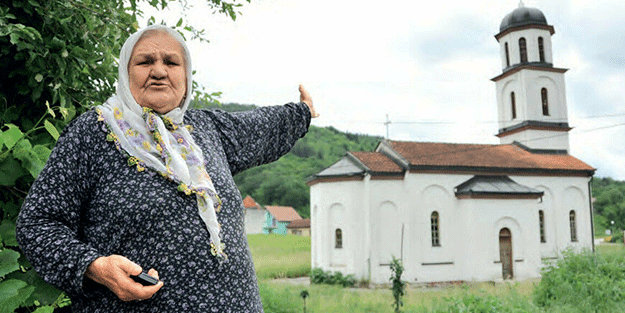 Boşnak nine Orloviç'in bahçesindeki kilisenin yıkılması Boşnak siyasetçilerce memnuniyetle karşılandı