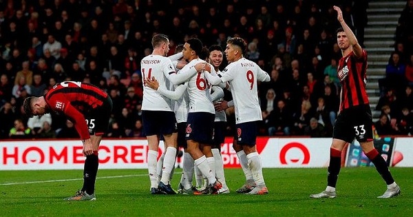 Bournemouth Liverpool maçı kaç kaç bitti?