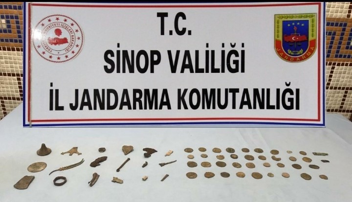 Boyabat’ta 56 parça tarihi eser ele geçirildi 