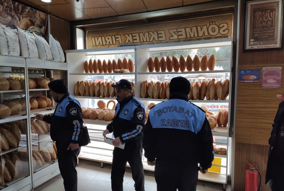 Boyabat’ta fırınlar denetlendi 
