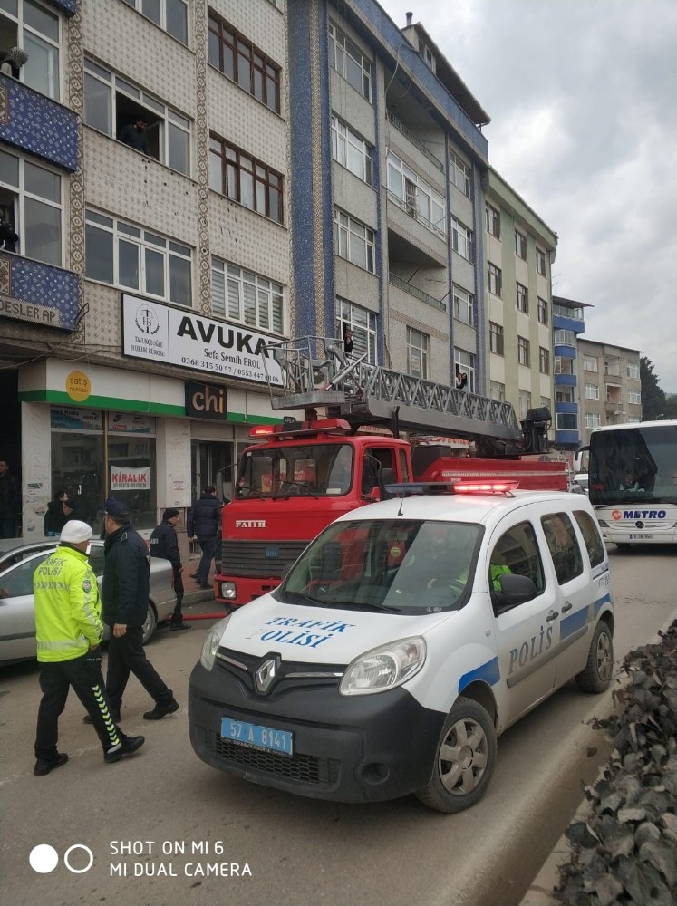 Boyabat’ta yangın paniği 
