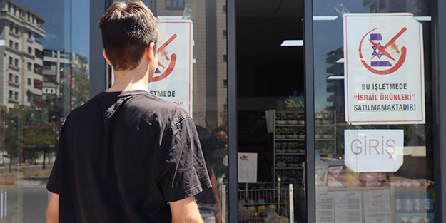 Boykota destek için yerli atak! Bu markette hiçbir İsrail ürünü satılmıyor