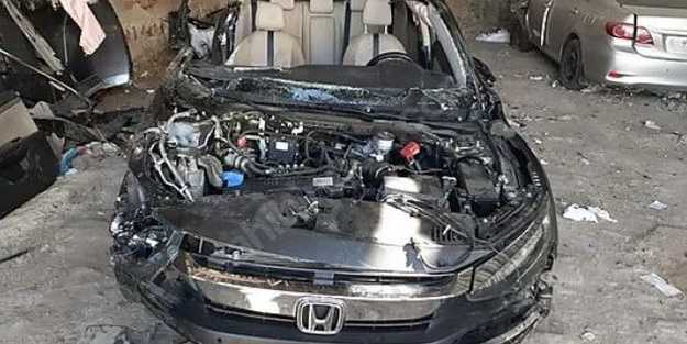 Böylesi görülmedi... Ağır hasarlı aracın fiyatı 