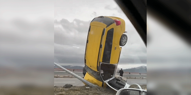 Böylesi görülmedi! Van’da bir garip kaza