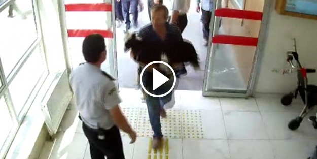 Boynuzu kırılan keçiyi acile götürdü