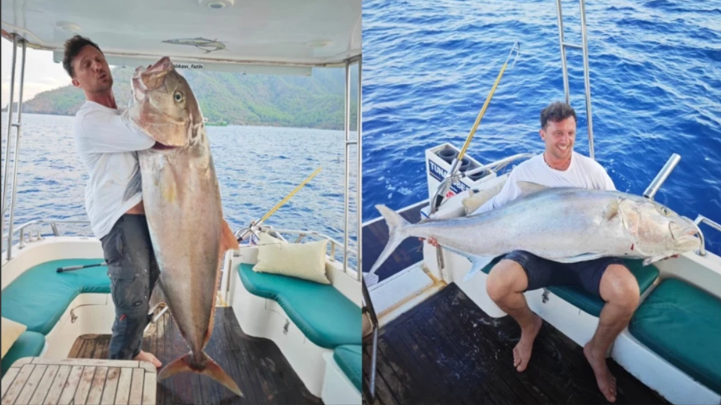 Boyundan büyük balık yakaladı! Bakın ne kadara sattı