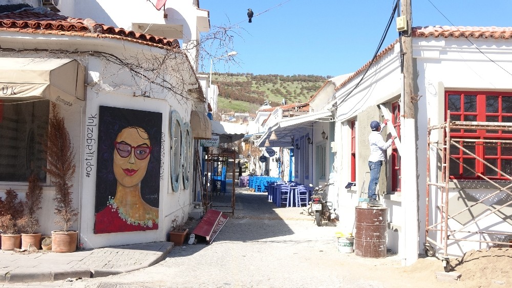 Bozcaada’da korona virüs önlemi 
