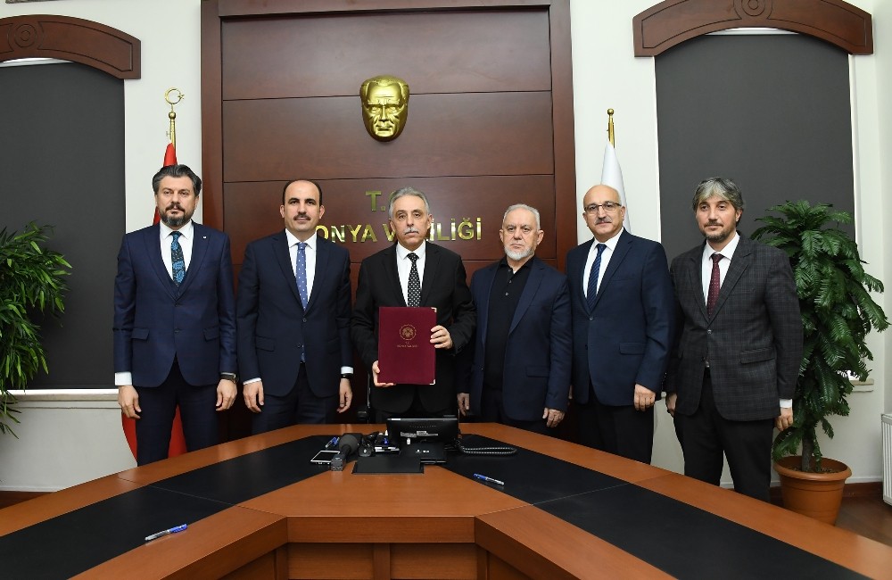 Bozkır’a yapılacak 8 derslikli okulun protokolü imzalandı 