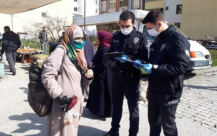 Bozkurt’ta yasağa uymayan 5 kişiye para cezası kesildi 