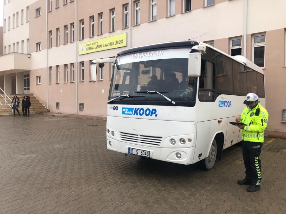 Bozüyük’te öğrenci servisleri denetim altında 