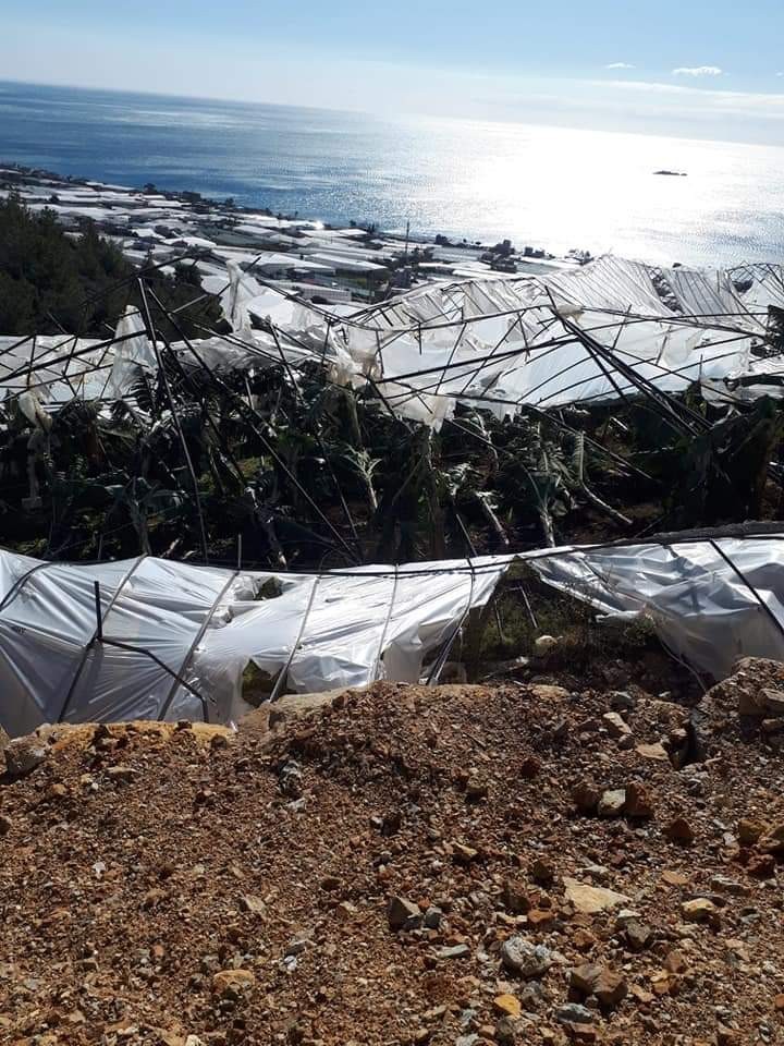 Bozyazı’da fırtına muz seralarına zarar verdi 