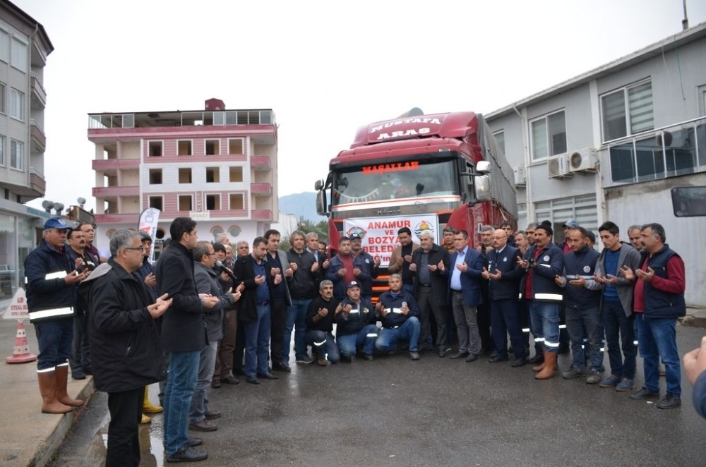 Bozyazı’dan Elazığ’a yardım tırı 