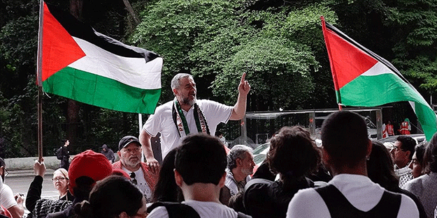 Brezilya'da Filistin'e destek gösterileri düzenlendi