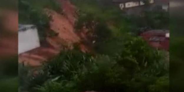 Brezilya'da heyelan felaketi! Evler toprak altında kaldı