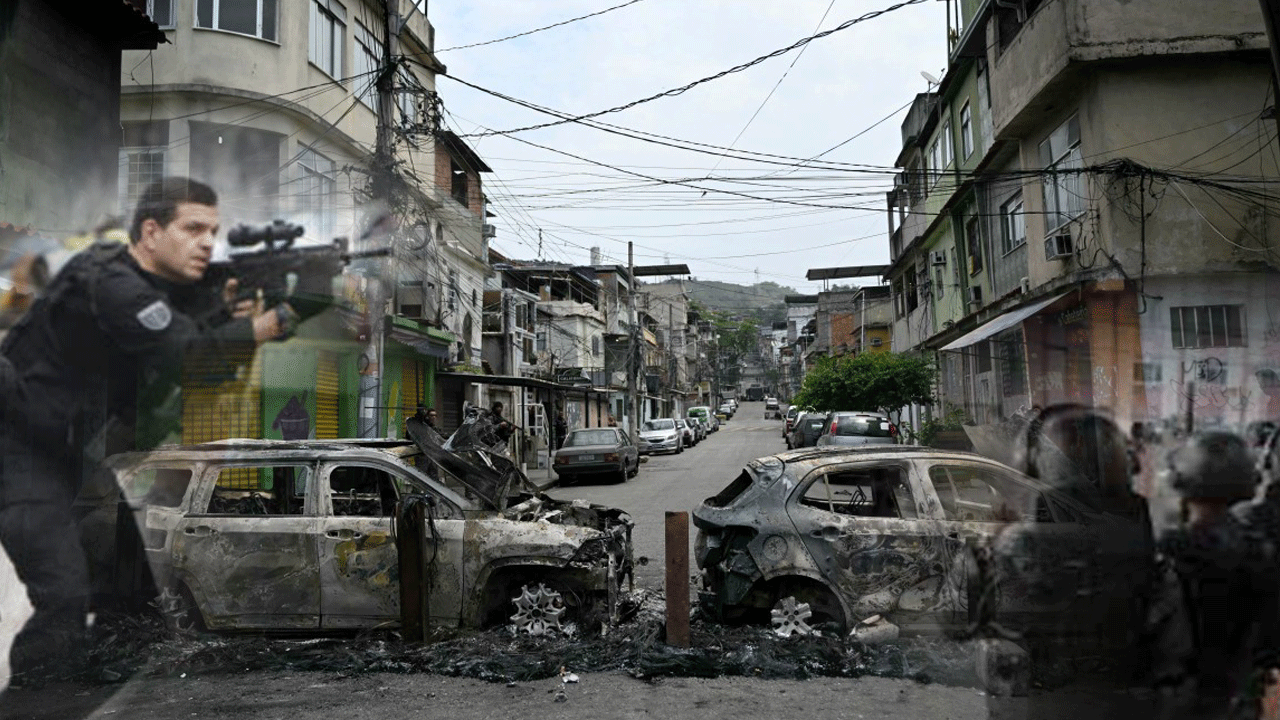 Brezilya’da kanlı favela baskını: 4’ü polis 64 kişi öldü