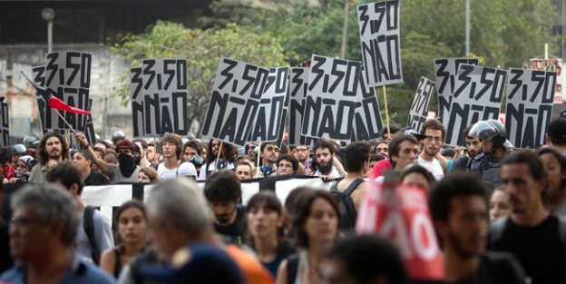 Brezilya'da ulaşım ücretlerine tepki