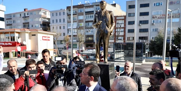 Bronzdan Atatürk heykeli mi olur, altın olsun altın!