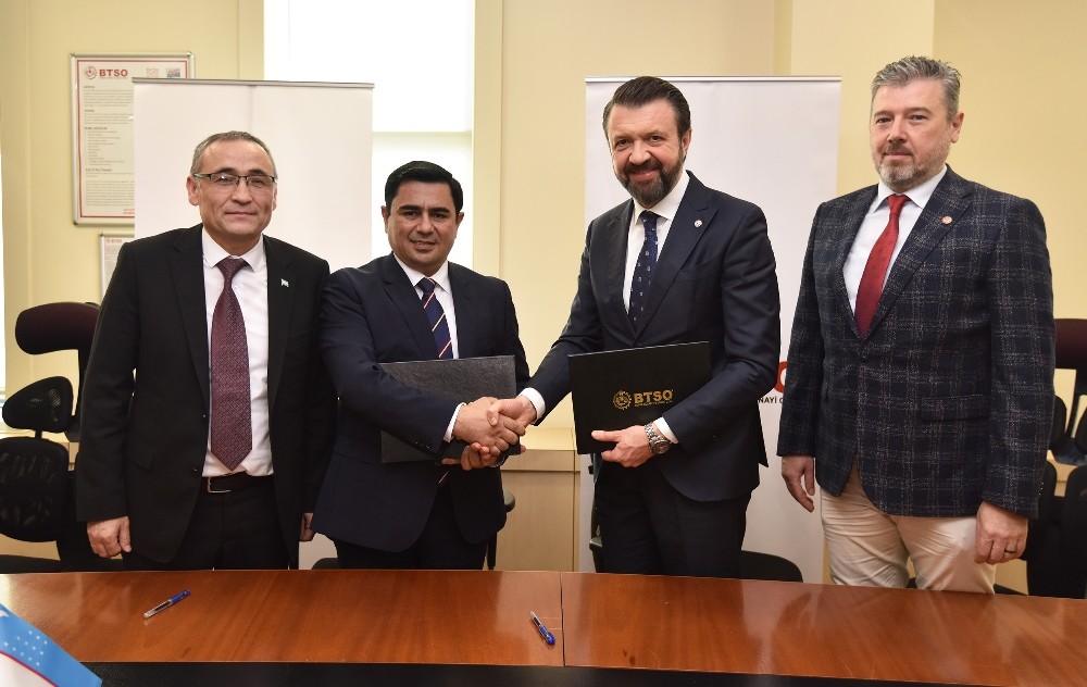 BTSO ve Özbekistan İpekçilik Bakanlığı iş birliği protokolü imzaladı 