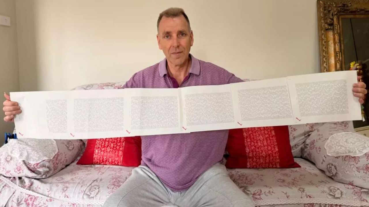 Bu adamın ismini okumak 20 dakika sürüyor: Tam 2 bin 253 kelime…