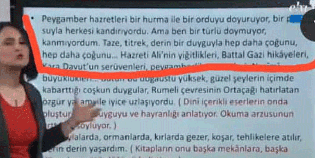 Bu ayrıntıya neden dikkat edilemez! EBA dersinde Hz. Peygamber’imizi itibarsızlaştırma operasyonu