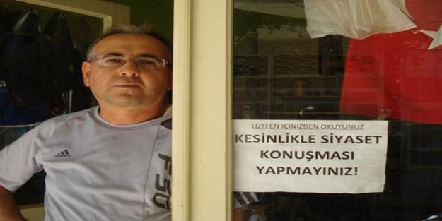 Bu çay ocağında siyaset konuşmak yasak!