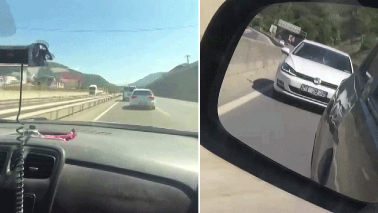 Bu da başka bir ruh hastası: Yangına giden itfaiyenin önünü kesti!