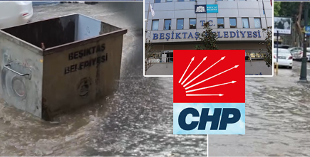 Bu da CHP'li yönetimin teknofesti: Beşiktaş'ta yüzen konteyner