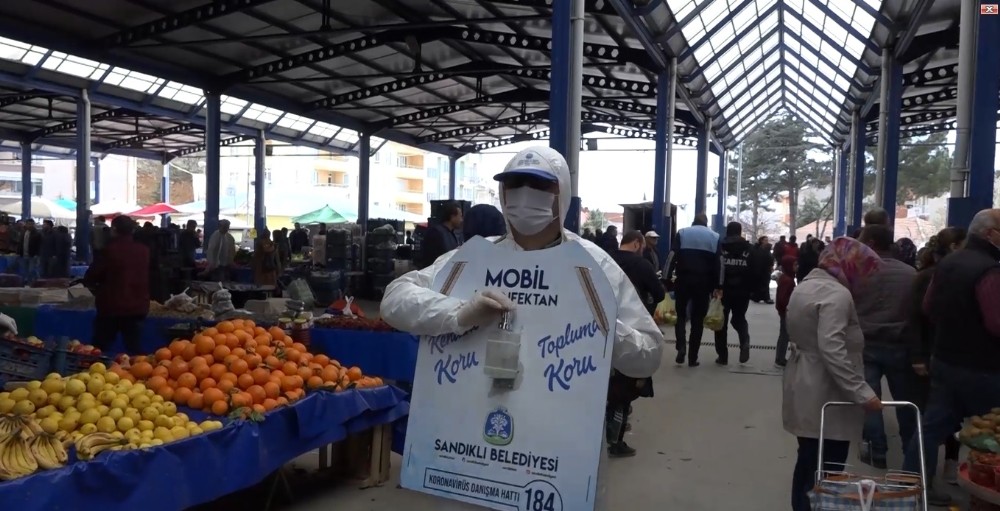 Bu da “Mobil Dezenfektan” uygulaması 